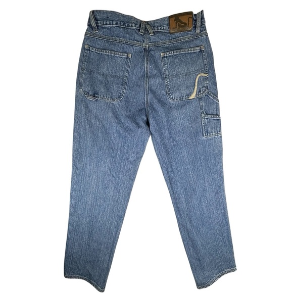Drunknmunky Jeans Mens 34X34 Blue Straight‎ Carpenter Y2K Streetwear Baggy - Picture 1 of 15